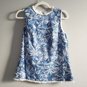 Sail to Sable Coastal Print Sleeveless Blouse